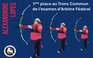 27 avr. 2025 - Alexandrine Lopes, 1ère place au Tronc Commun de l'examen d'Arbitre Fédéral