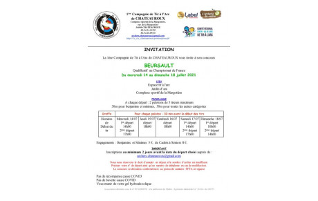 concours Beursault du 14 au 18 juillet 2021