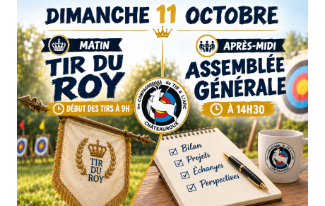 5 sept. 2026 - Tir du Roy et Assemblée Générale